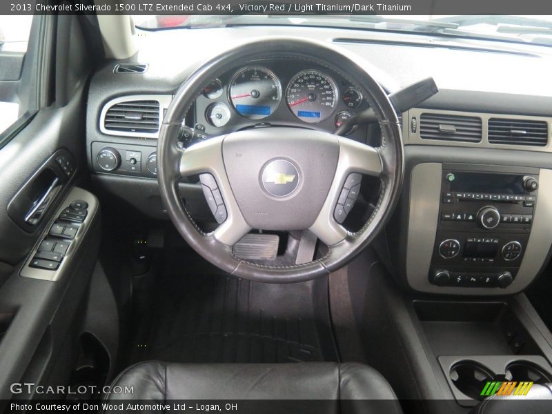 Victory Red / Light Titanium/Dark Titanium 2013 Chevrolet Silverado 1500 LTZ Extended Cab 4x4