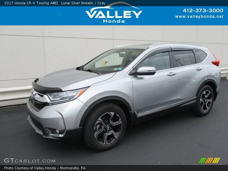 Lunar Silver Metallic / Gray 2017 Honda CR-V Touring AWD