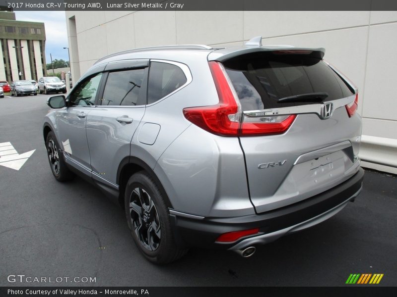 Lunar Silver Metallic / Gray 2017 Honda CR-V Touring AWD