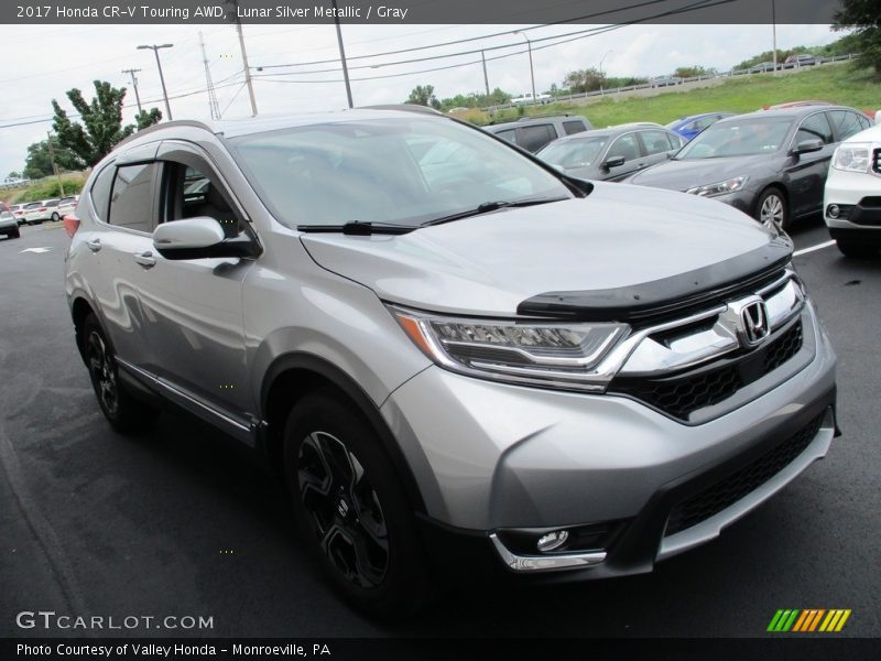 Lunar Silver Metallic / Gray 2017 Honda CR-V Touring AWD