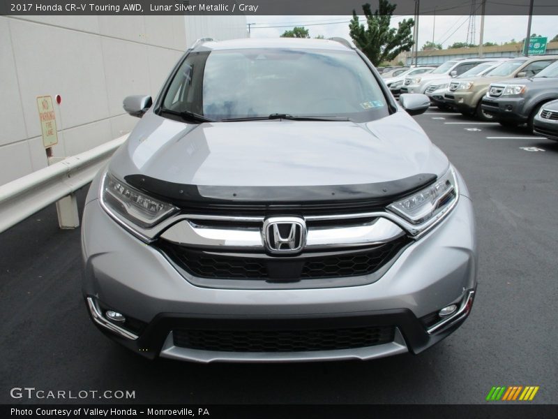 Lunar Silver Metallic / Gray 2017 Honda CR-V Touring AWD