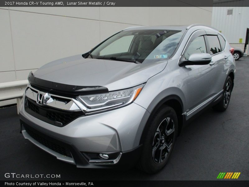 Lunar Silver Metallic / Gray 2017 Honda CR-V Touring AWD