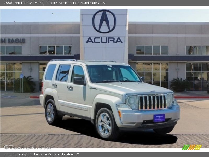 Bright Silver Metallic / Pastel Slate Gray 2008 Jeep Liberty Limited