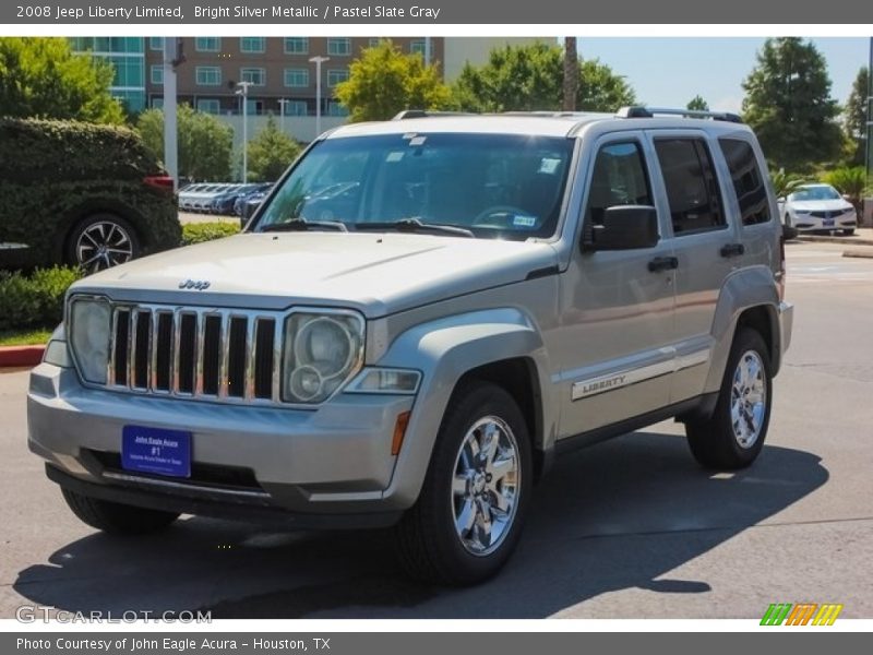 Bright Silver Metallic / Pastel Slate Gray 2008 Jeep Liberty Limited