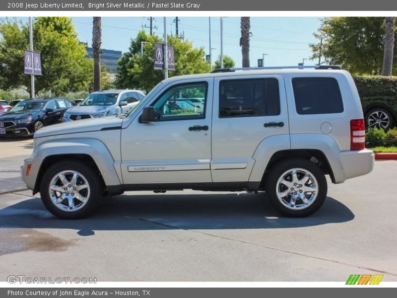 Bright Silver Metallic / Pastel Slate Gray 2008 Jeep Liberty Limited