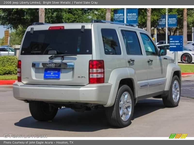 Bright Silver Metallic / Pastel Slate Gray 2008 Jeep Liberty Limited