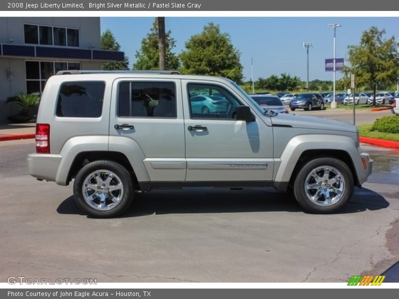 Bright Silver Metallic / Pastel Slate Gray 2008 Jeep Liberty Limited