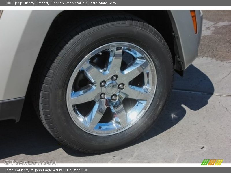 Bright Silver Metallic / Pastel Slate Gray 2008 Jeep Liberty Limited