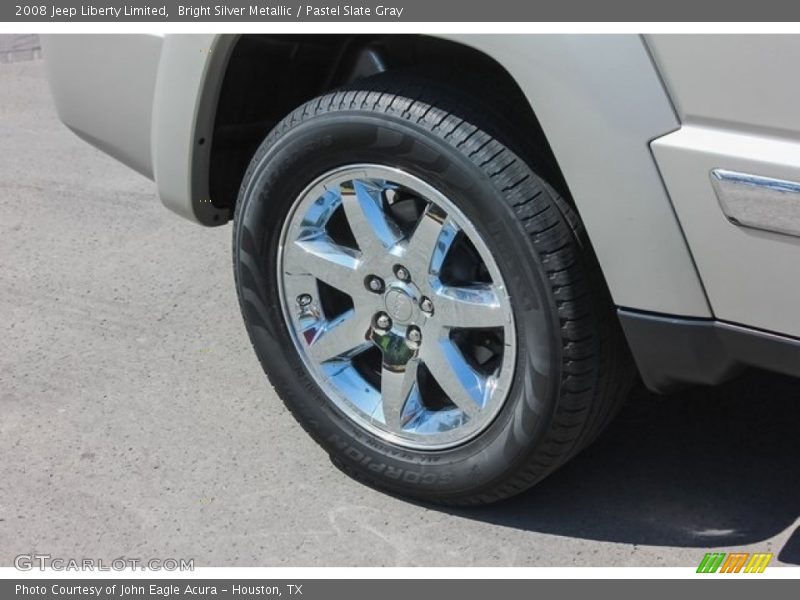 Bright Silver Metallic / Pastel Slate Gray 2008 Jeep Liberty Limited