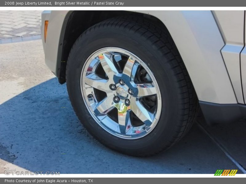 Bright Silver Metallic / Pastel Slate Gray 2008 Jeep Liberty Limited