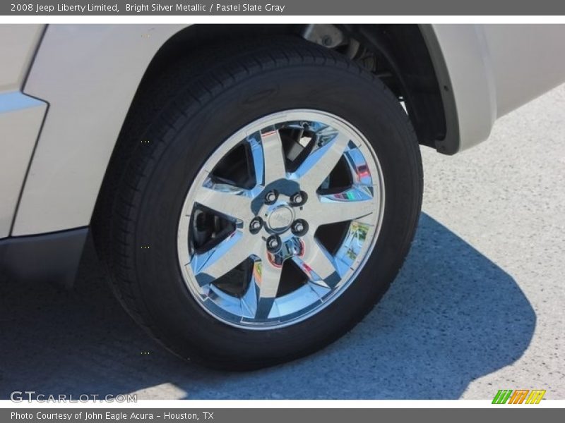 Bright Silver Metallic / Pastel Slate Gray 2008 Jeep Liberty Limited