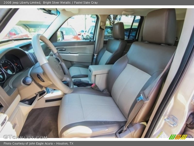 Bright Silver Metallic / Pastel Slate Gray 2008 Jeep Liberty Limited