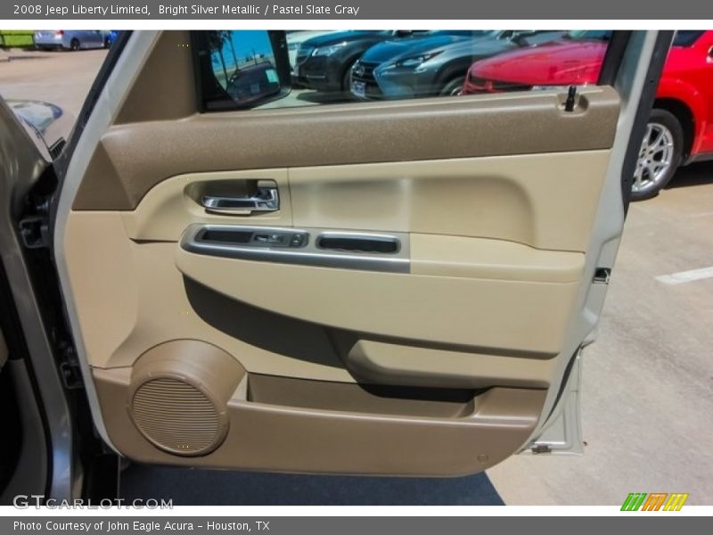 Bright Silver Metallic / Pastel Slate Gray 2008 Jeep Liberty Limited
