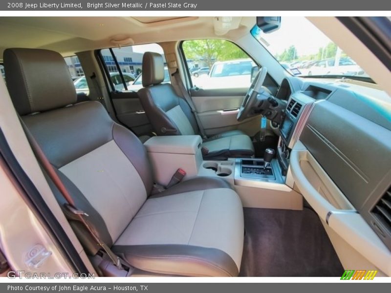 Bright Silver Metallic / Pastel Slate Gray 2008 Jeep Liberty Limited