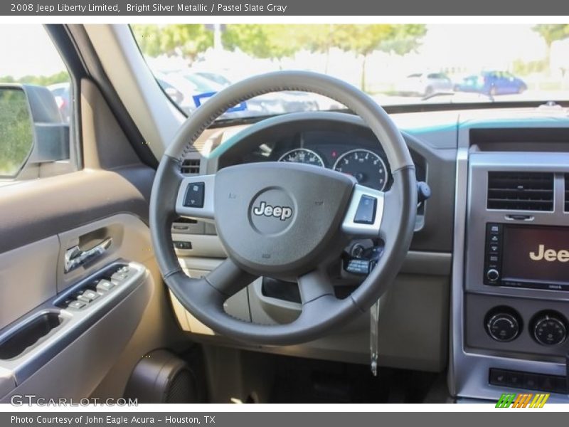 Bright Silver Metallic / Pastel Slate Gray 2008 Jeep Liberty Limited