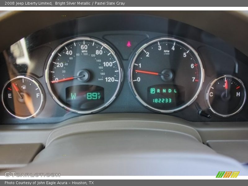 Bright Silver Metallic / Pastel Slate Gray 2008 Jeep Liberty Limited