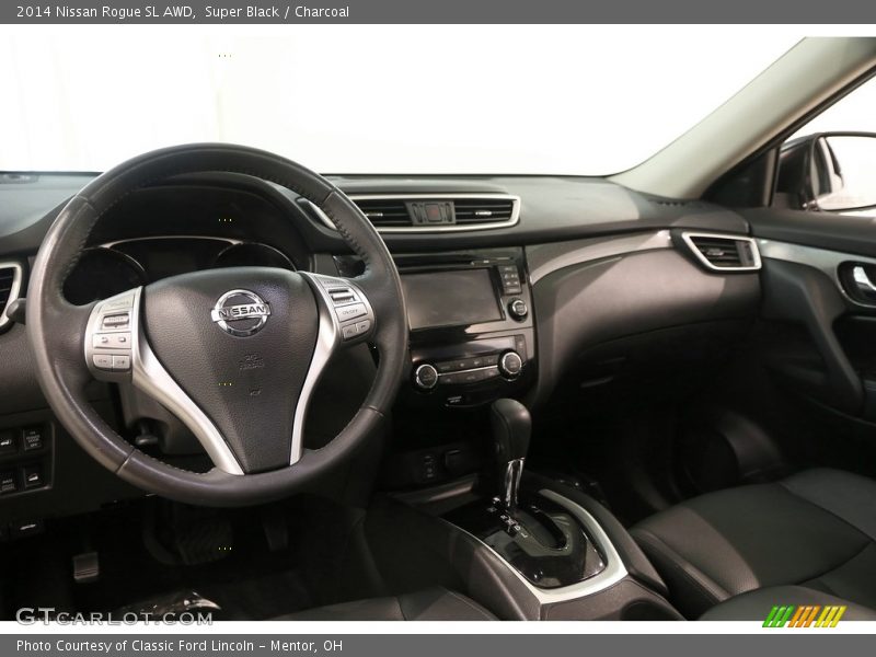 Super Black / Charcoal 2014 Nissan Rogue SL AWD