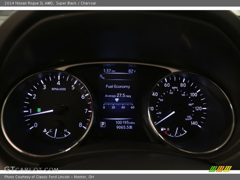 Super Black / Charcoal 2014 Nissan Rogue SL AWD