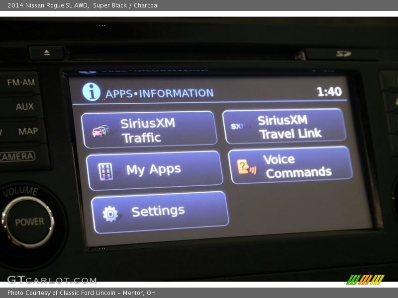 Super Black / Charcoal 2014 Nissan Rogue SL AWD