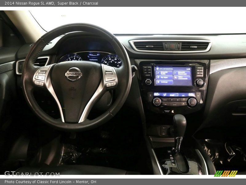 Super Black / Charcoal 2014 Nissan Rogue SL AWD