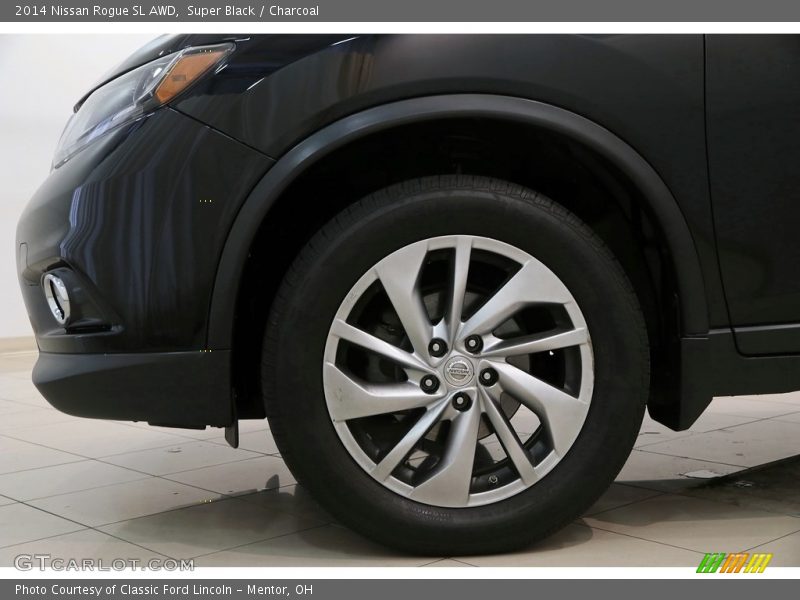 Super Black / Charcoal 2014 Nissan Rogue SL AWD