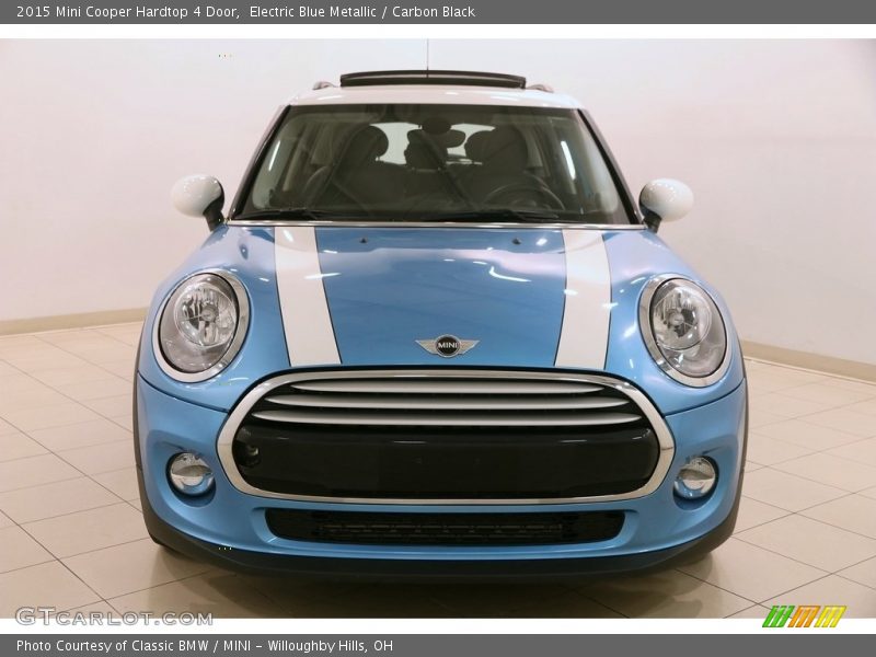 Electric Blue Metallic / Carbon Black 2015 Mini Cooper Hardtop 4 Door