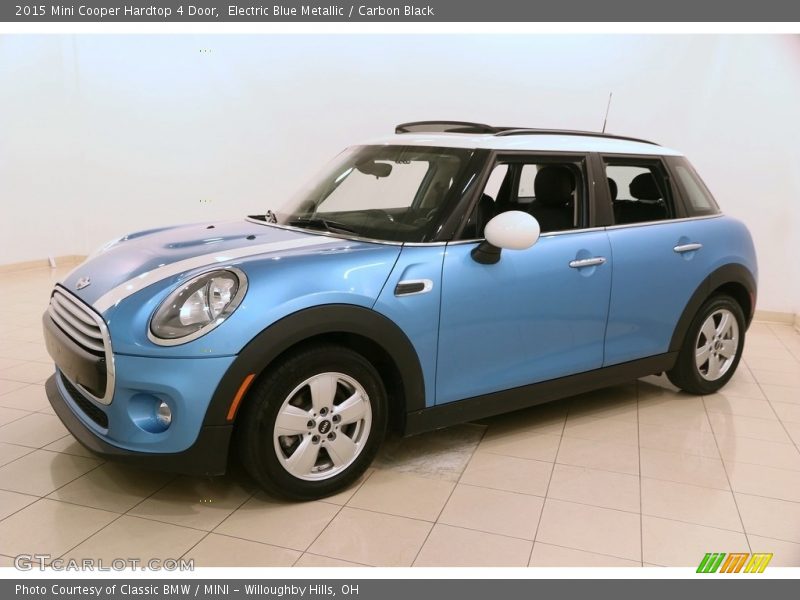 Electric Blue Metallic / Carbon Black 2015 Mini Cooper Hardtop 4 Door