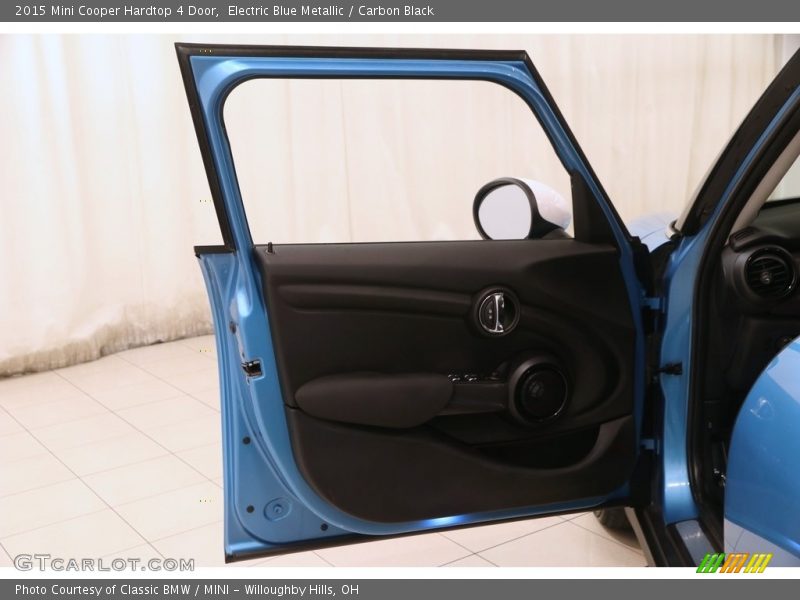 Electric Blue Metallic / Carbon Black 2015 Mini Cooper Hardtop 4 Door