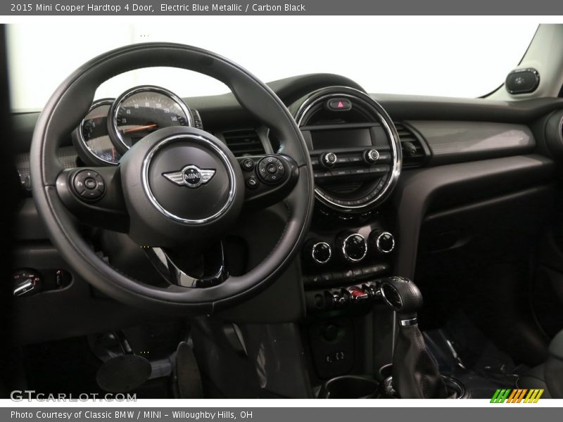 Electric Blue Metallic / Carbon Black 2015 Mini Cooper Hardtop 4 Door