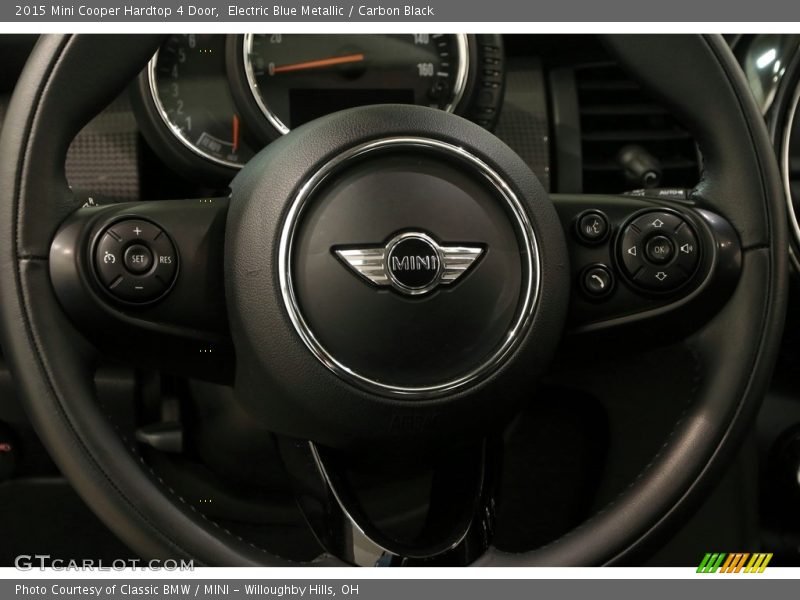 Electric Blue Metallic / Carbon Black 2015 Mini Cooper Hardtop 4 Door