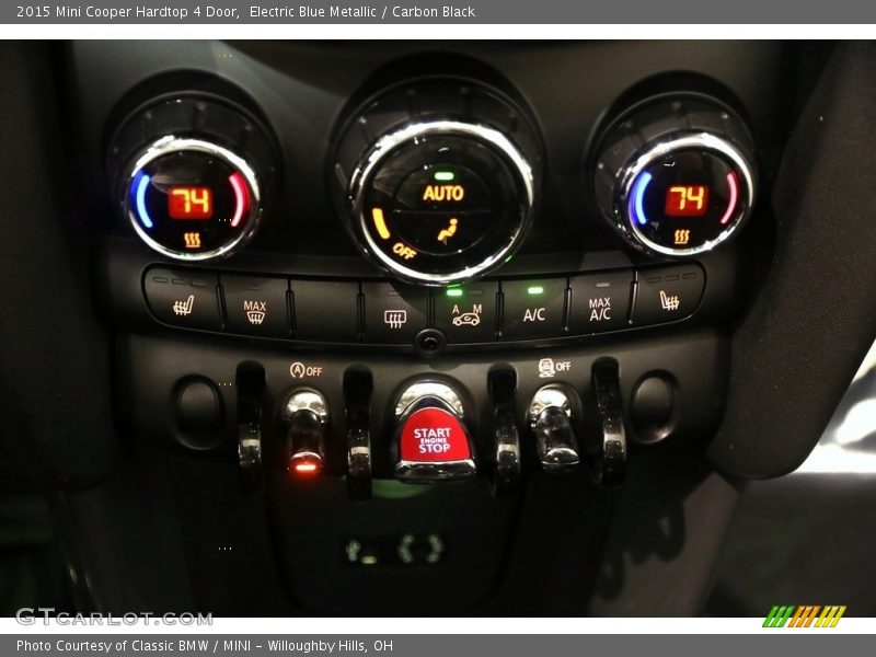 Electric Blue Metallic / Carbon Black 2015 Mini Cooper Hardtop 4 Door