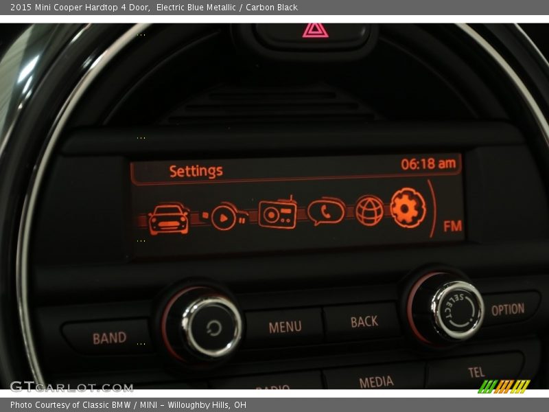 Electric Blue Metallic / Carbon Black 2015 Mini Cooper Hardtop 4 Door