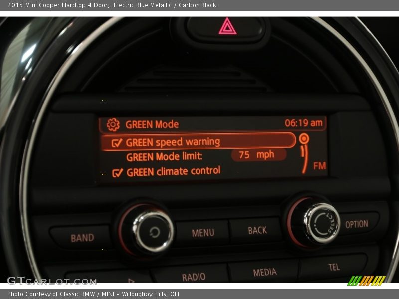 Electric Blue Metallic / Carbon Black 2015 Mini Cooper Hardtop 4 Door