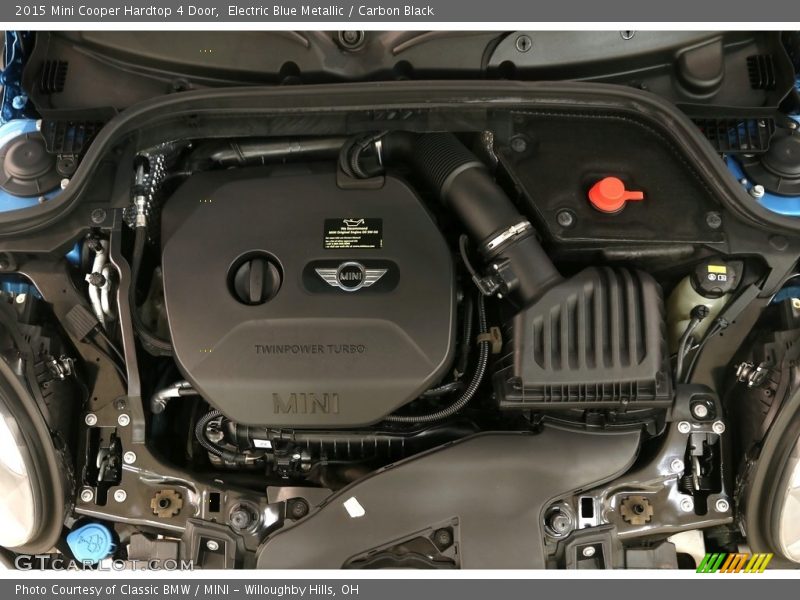 Electric Blue Metallic / Carbon Black 2015 Mini Cooper Hardtop 4 Door