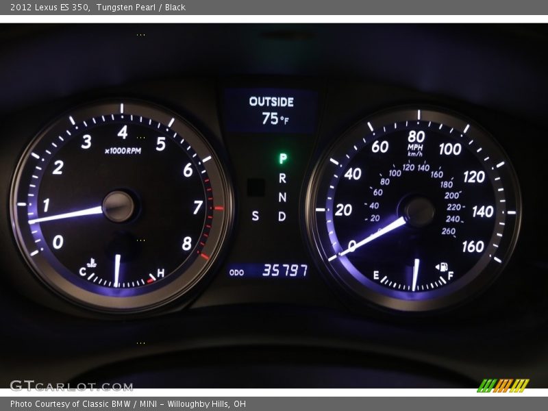 Tungsten Pearl / Black 2012 Lexus ES 350