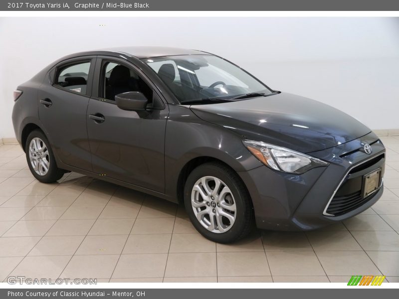 Graphite / Mid-Blue Black 2017 Toyota Yaris iA