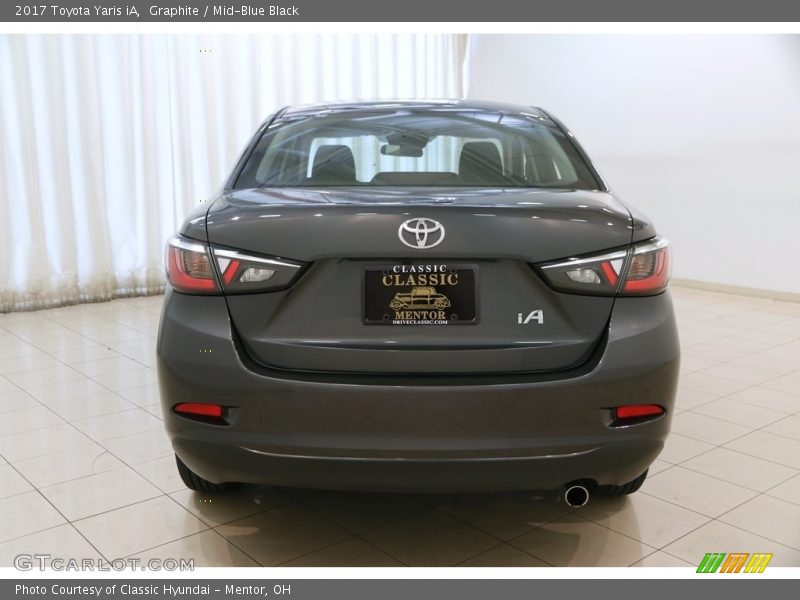 Graphite / Mid-Blue Black 2017 Toyota Yaris iA