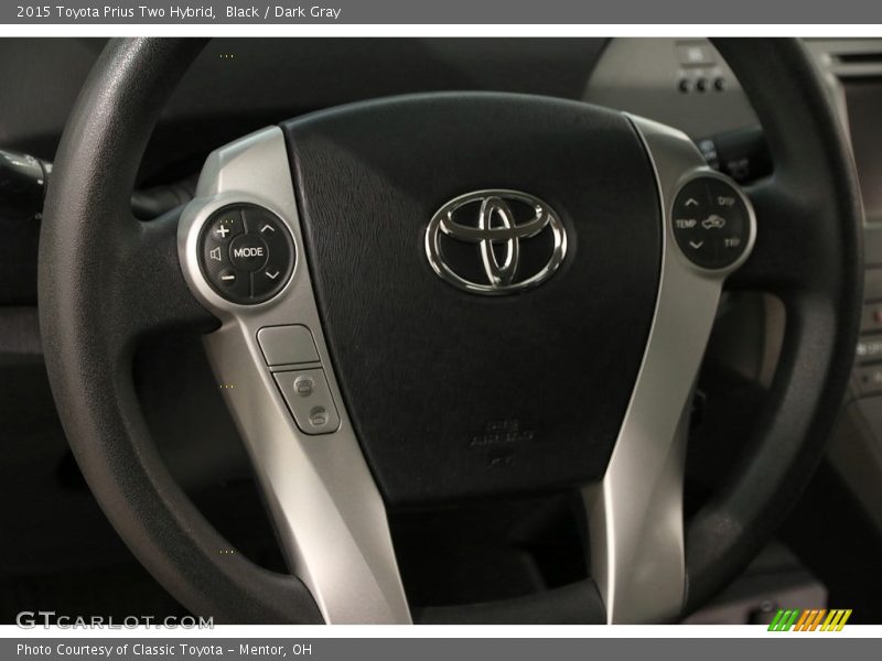 Black / Dark Gray 2015 Toyota Prius Two Hybrid