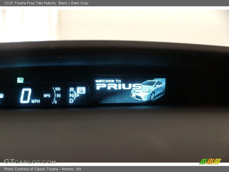 Black / Dark Gray 2015 Toyota Prius Two Hybrid