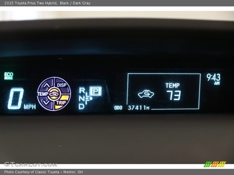 Black / Dark Gray 2015 Toyota Prius Two Hybrid
