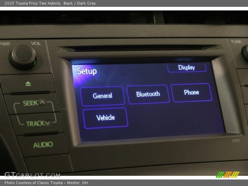 Black / Dark Gray 2015 Toyota Prius Two Hybrid