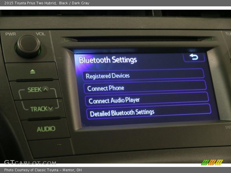 Black / Dark Gray 2015 Toyota Prius Two Hybrid