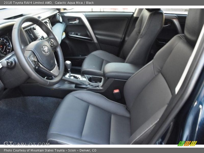 Galactic Aqua Mica / Black 2018 Toyota RAV4 Limited AWD