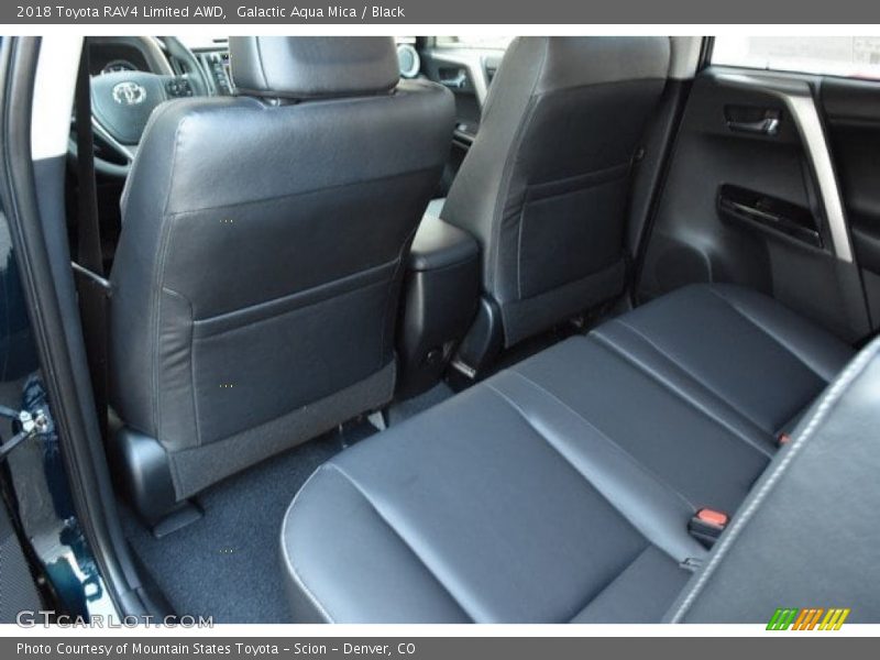 Galactic Aqua Mica / Black 2018 Toyota RAV4 Limited AWD