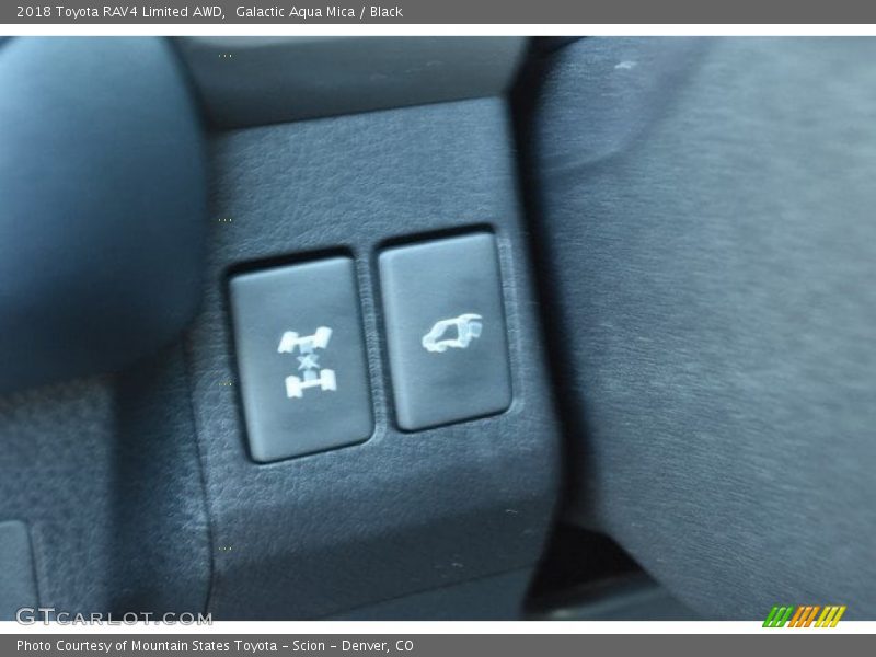 Galactic Aqua Mica / Black 2018 Toyota RAV4 Limited AWD