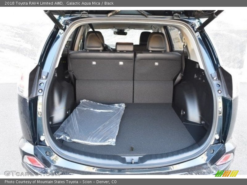 Galactic Aqua Mica / Black 2018 Toyota RAV4 Limited AWD