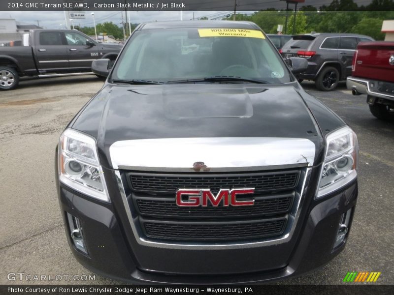Carbon Black Metallic / Jet Black 2014 GMC Terrain SLE AWD