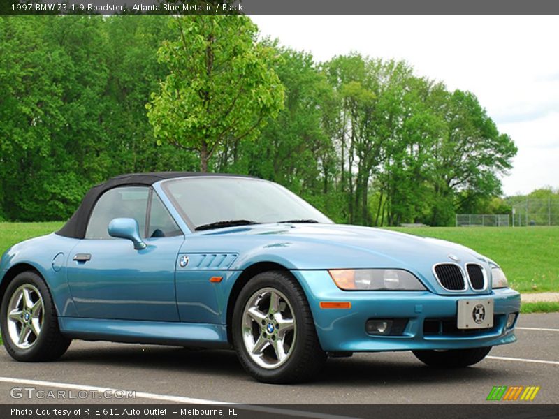 Atlanta Blue Metallic / Black 1997 BMW Z3 1.9 Roadster
