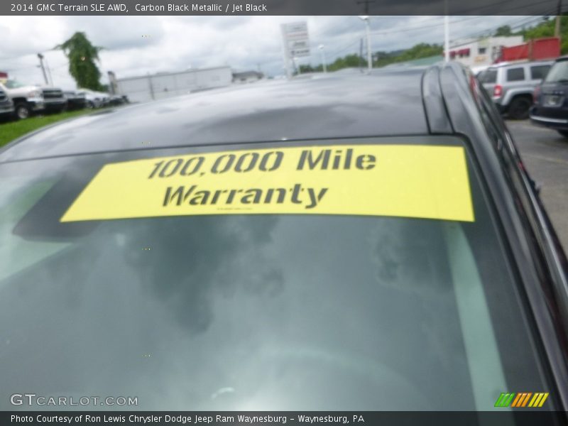 Carbon Black Metallic / Jet Black 2014 GMC Terrain SLE AWD