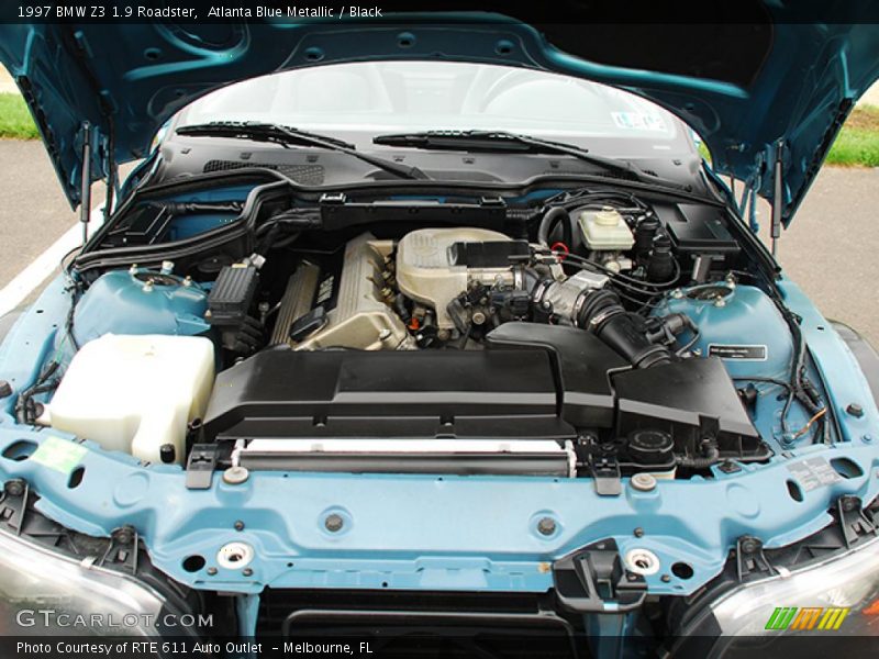 Atlanta Blue Metallic / Black 1997 BMW Z3 1.9 Roadster